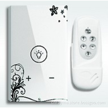 US style, 1 gang dimmer switch with remote control, crystal glass panel with LED indicator,AC110-240V light switch